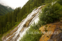 Vodopád Grawa, Stubaiské Alpy, Rakousko
